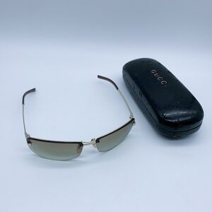 Gucci Rimless Rectangular Sunglasses
